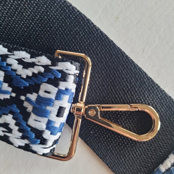 Adjustable Wide Navy Crossbody Strap Replacement for Handbag Purse 2" Guitar - Picture 5 of 13